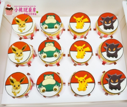 圖片 寶可夢 杯子蛋糕(1盒12入) 
