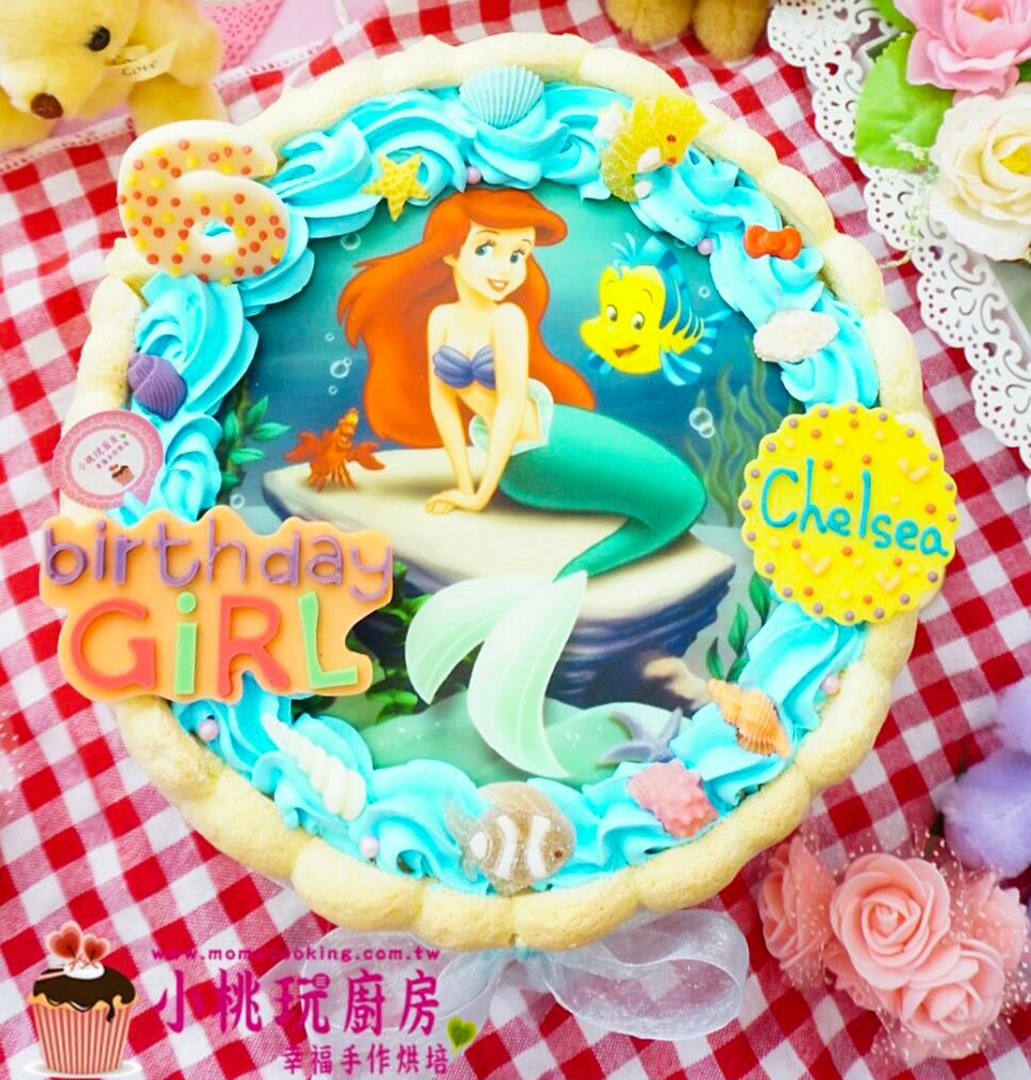 圖片 小美人魚姆指餅乾藍色款