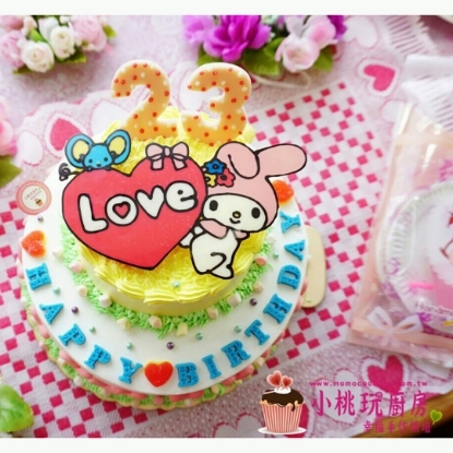 圖片 兔子雙層love手繪款