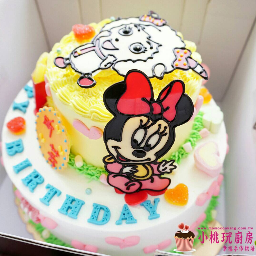 圖片 美羊羊+米妮baby手繪款