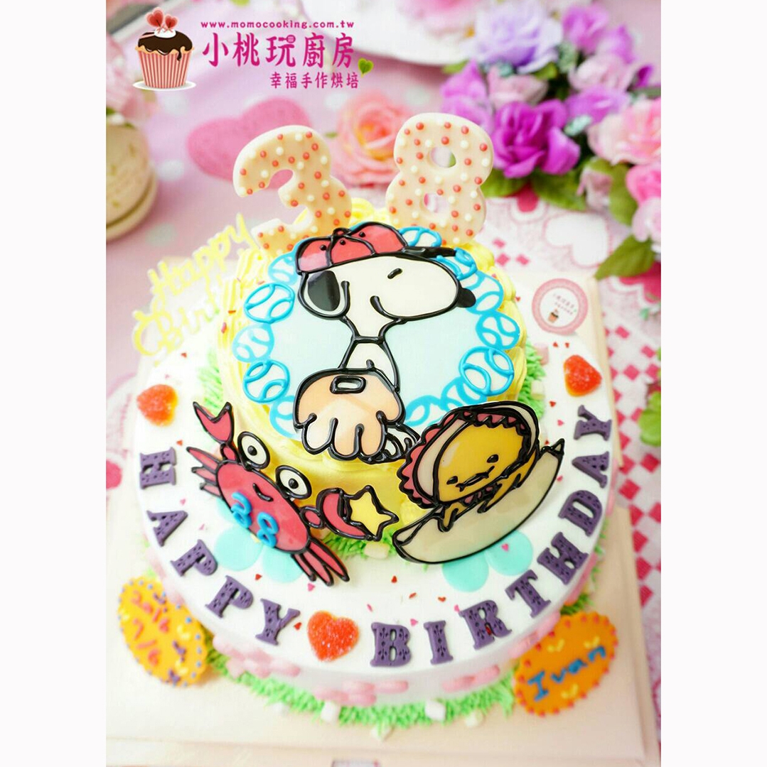 圖片 史努比雙層手繪款(含螃蟹＋baby蛋黃哥)