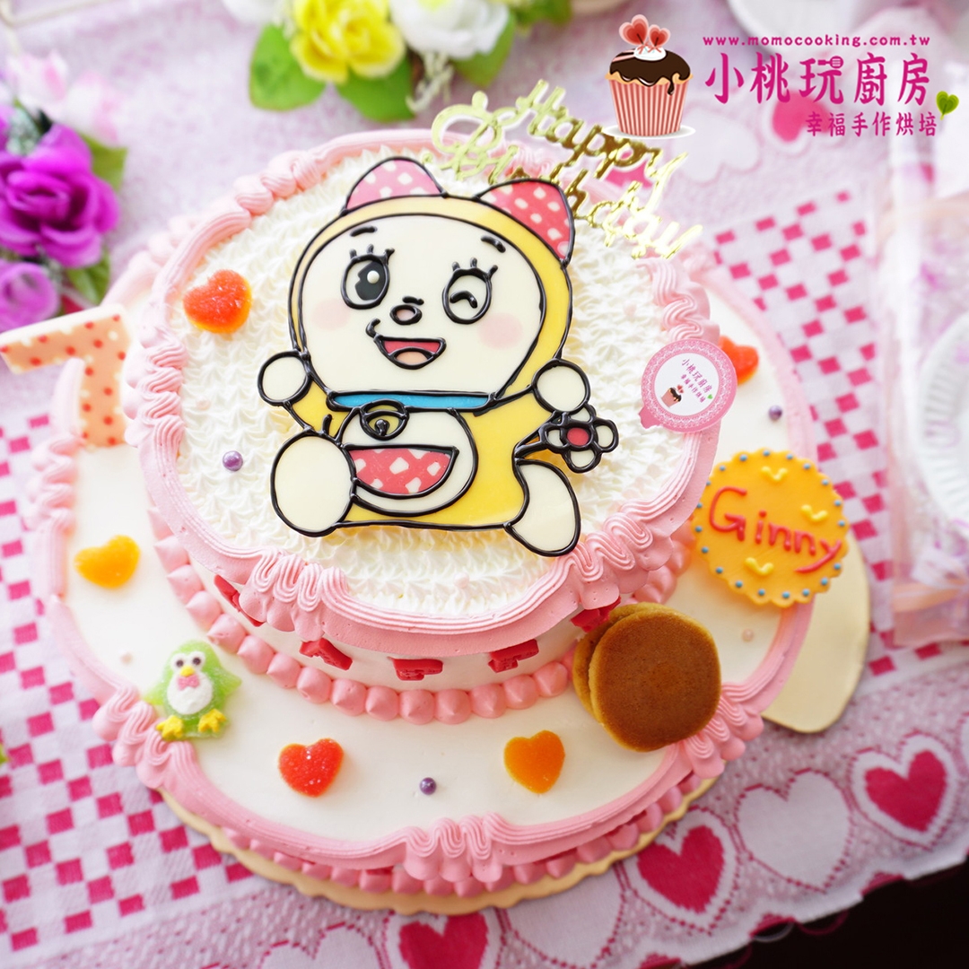哆啦A梦生日蛋糕-图库-五毛网